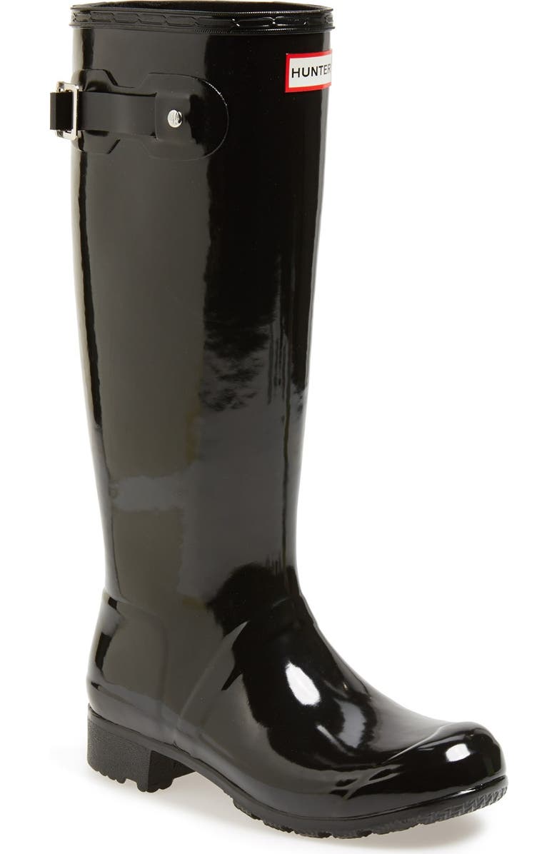Hunter Original Tour Gloss Packable Rain Boot, Main, color,