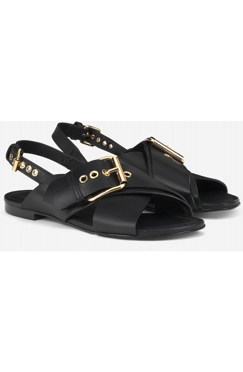 AGL Summer Criss Cross Sandal, Alternate, color, Black Nappa