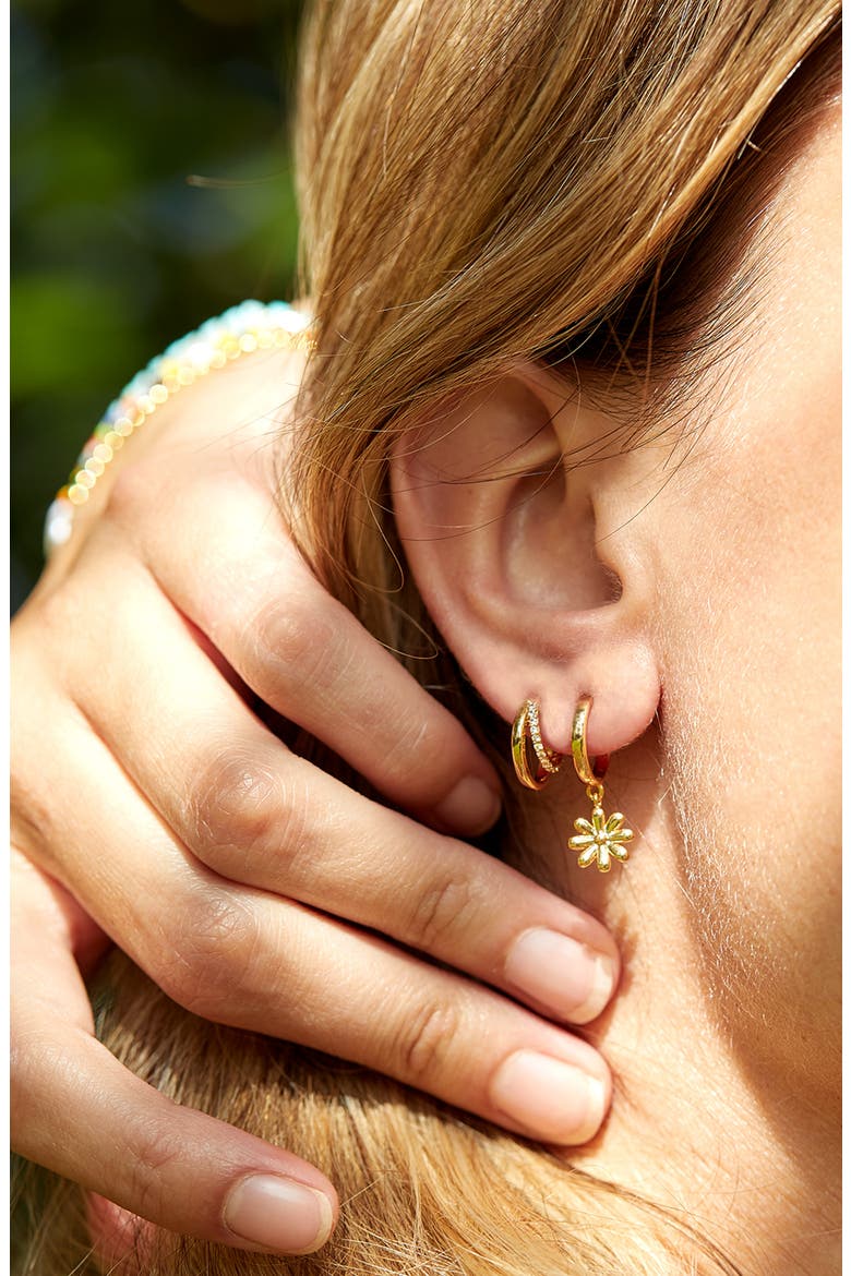 Double Illusion Hoop Earrings, Alternate, color, GOLD PLATED
