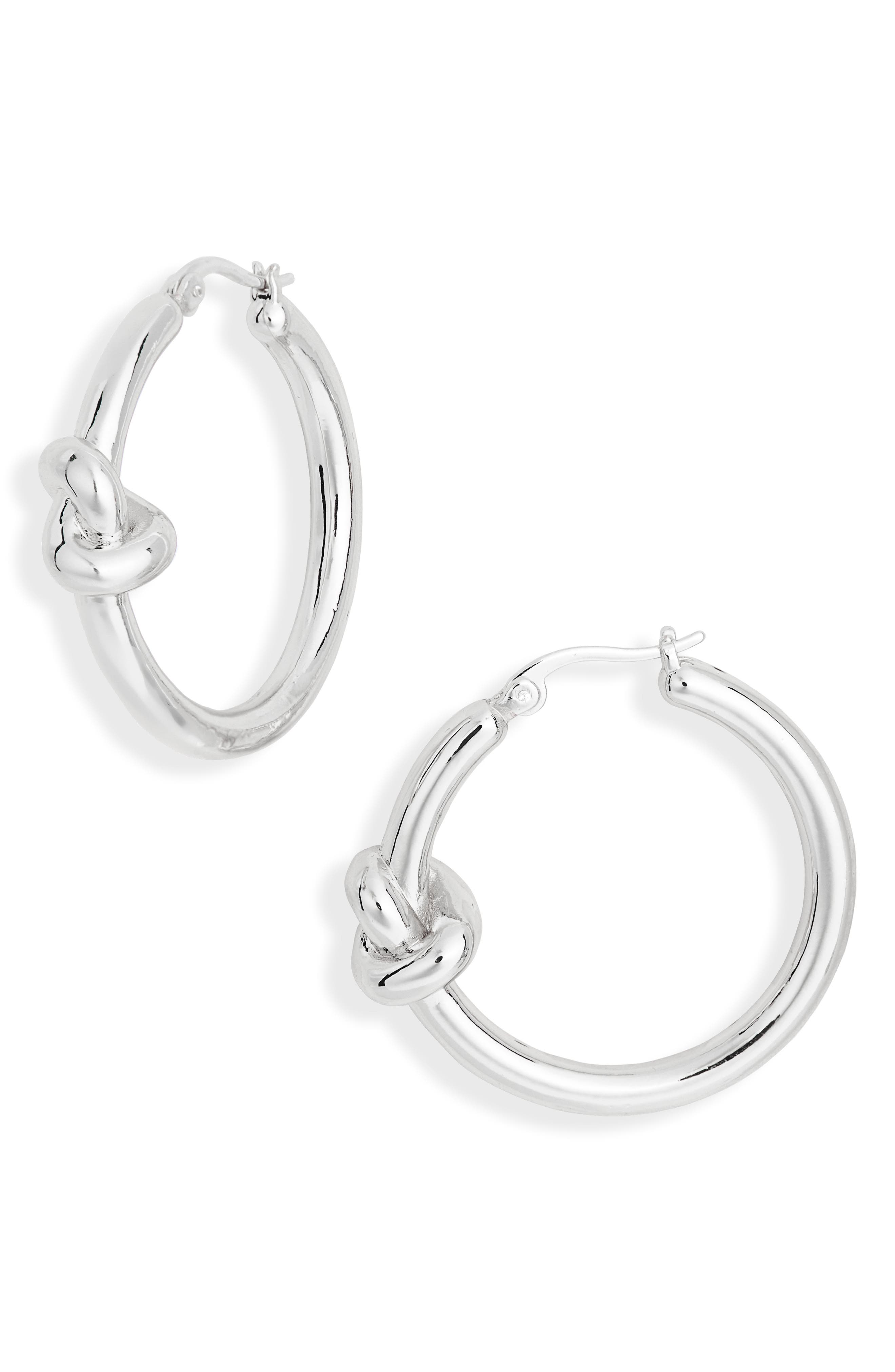 NORDSTROM RACK Demi Fine Knot Hoop Earrings