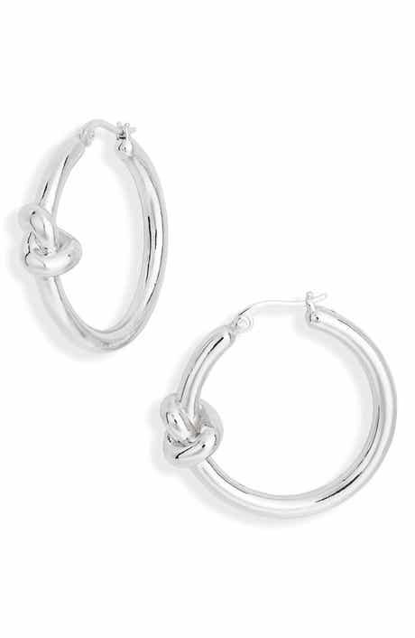 NORDSTROM RACK Demi Fine Knot Hoop Earrings