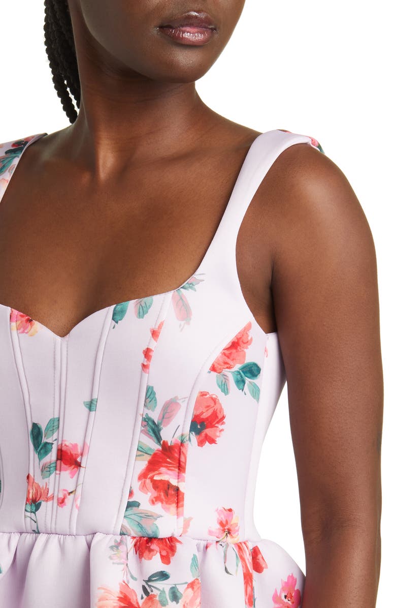 ASOS DESIGN Floral Midi Dress, Alternate, color, 