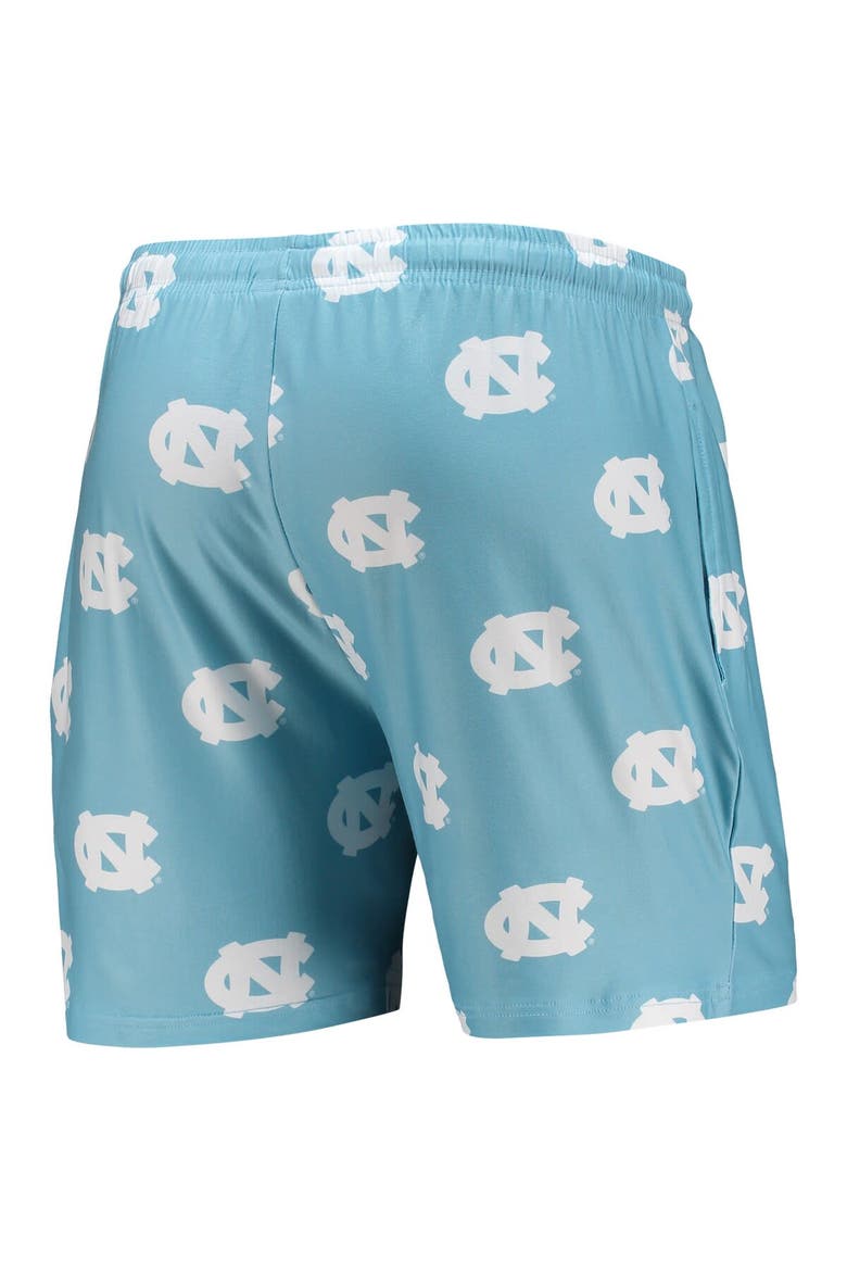 Men's Concepts Sport Carolina Blue North Carolina Tar Heels Flagship Allover Print Jam Shorts, Alternate, color, Light Blue