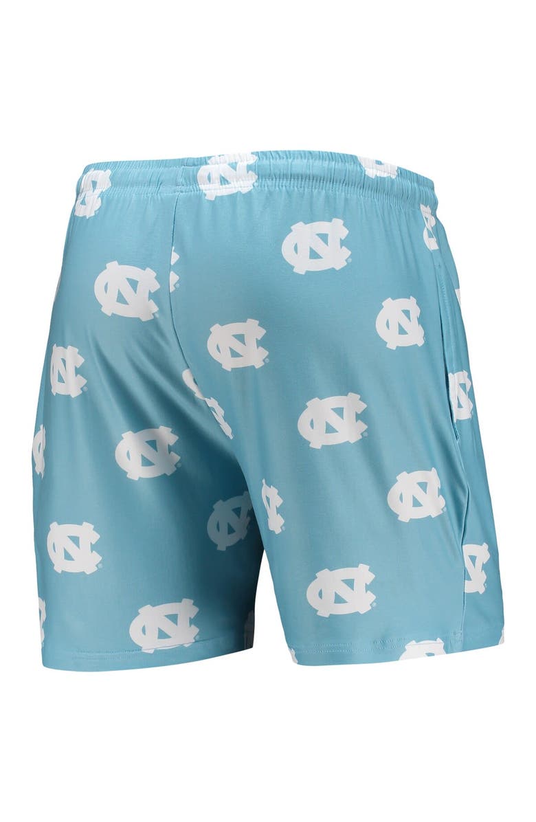 CONCEPTS SPORT Men's Concepts Sport Carolina Blue North Carolina Tar Heels Flagship Allover Print Jam Shorts, Alternate, color,