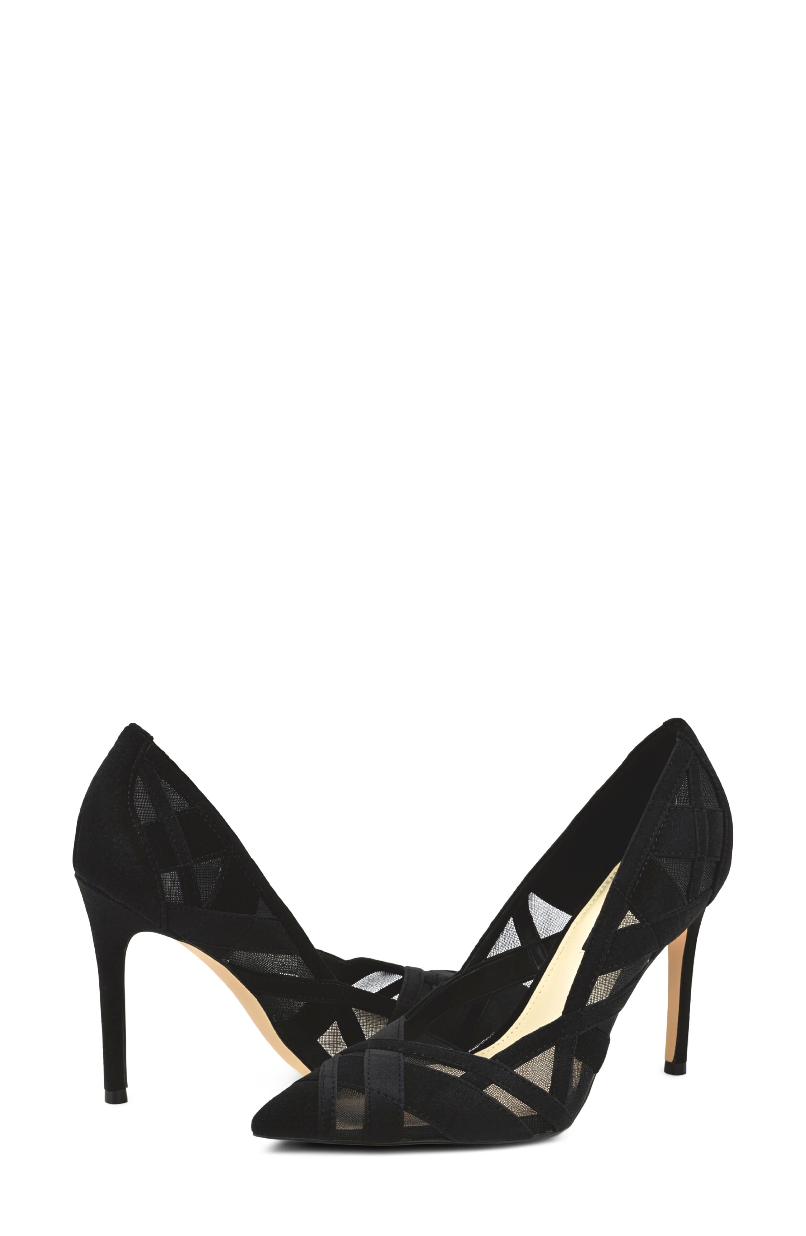 Farella Pointed Toe Pump, Alternate, color, BLK01