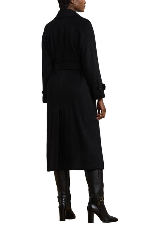 Ralph Lauren Lauren  Wool Blend Trench Coat In Multi