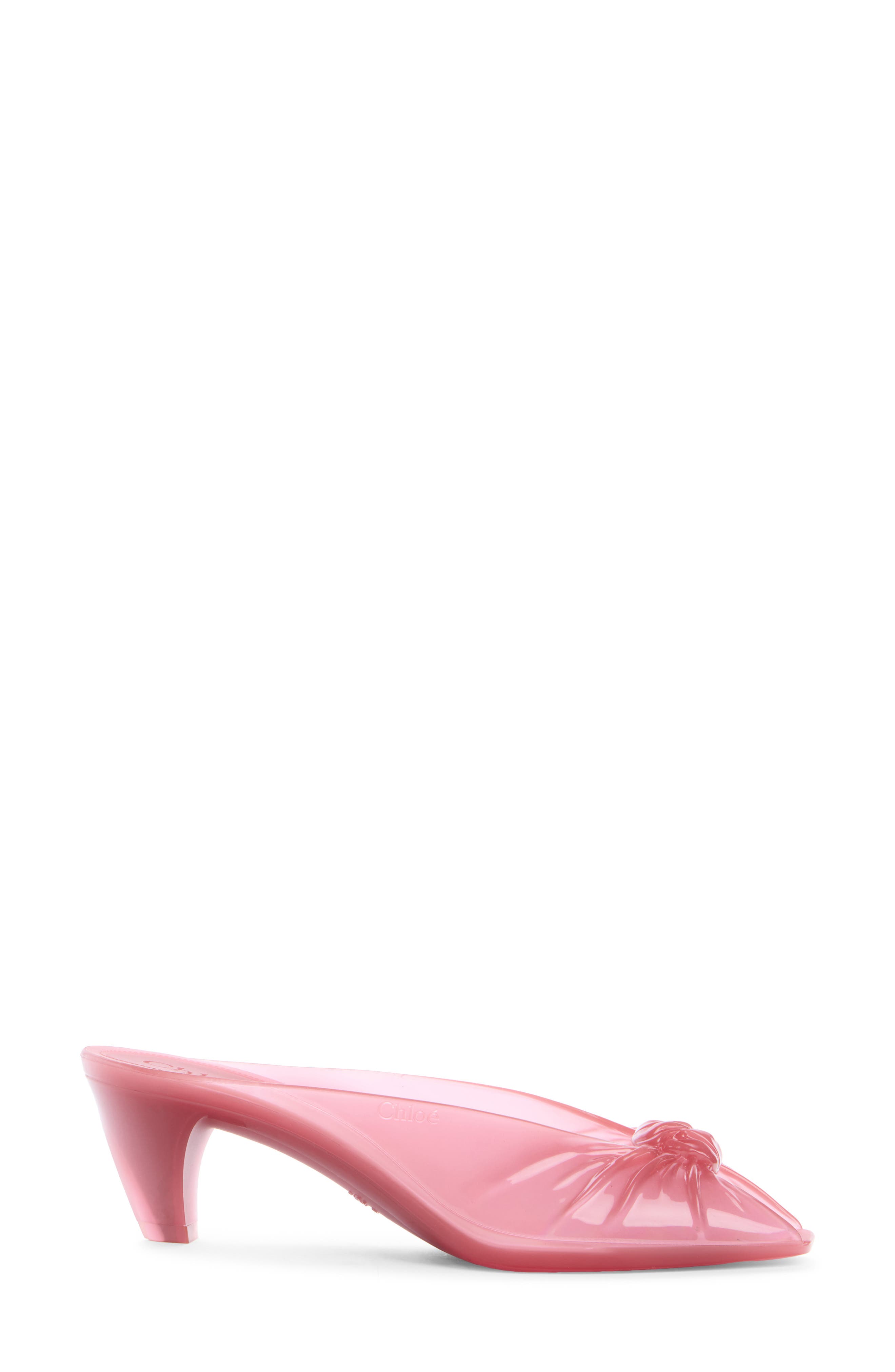 Jelly Peep Toe Kitten Heel Mule, Alternate, color, CANDY PINK