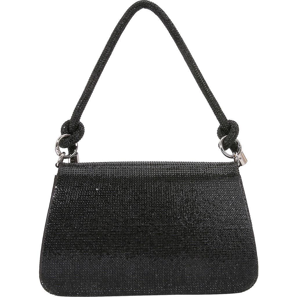 Berness Rhinestone Shoulder Bag In Black
