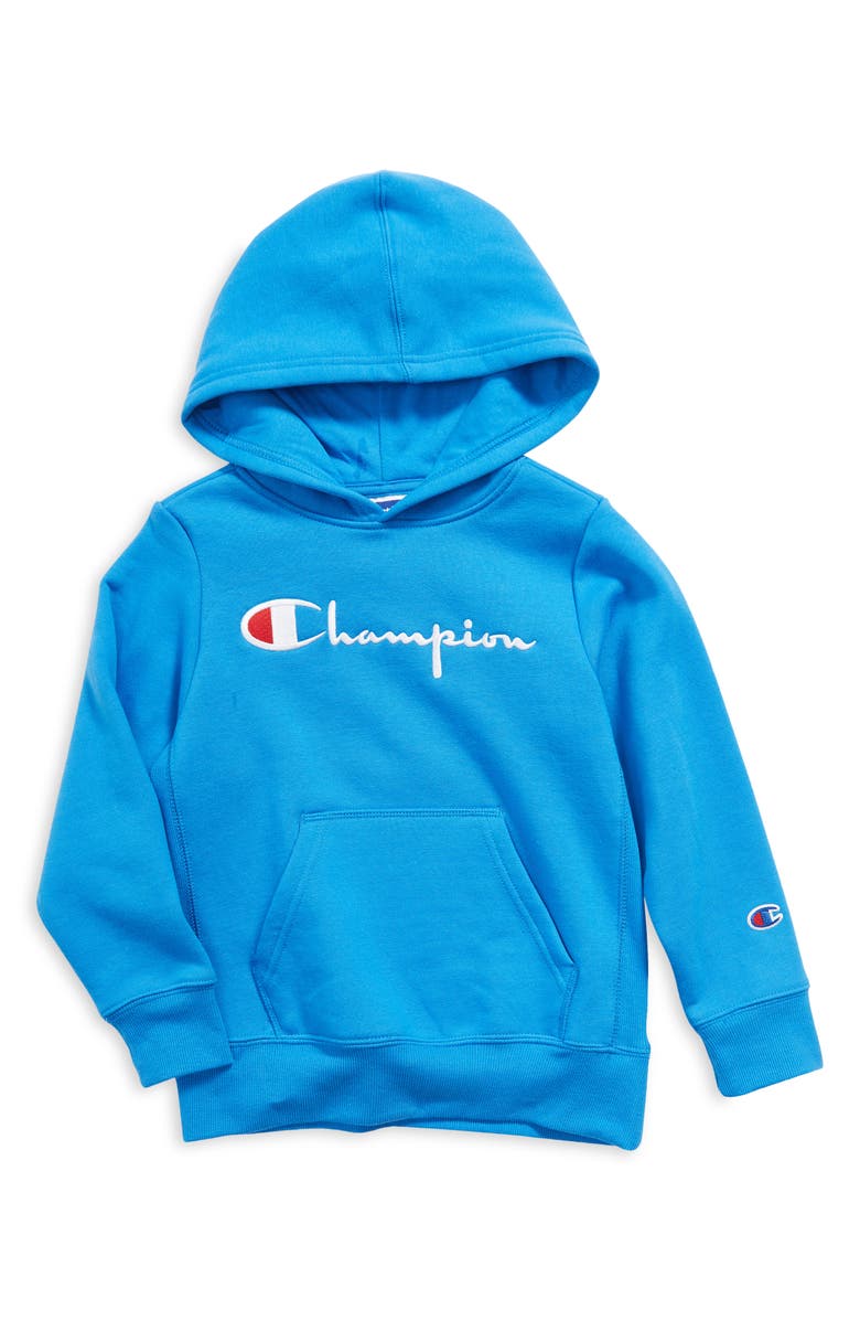 Champion Kids' Embroidered Premium Fleece Hoodie, Main, color, 