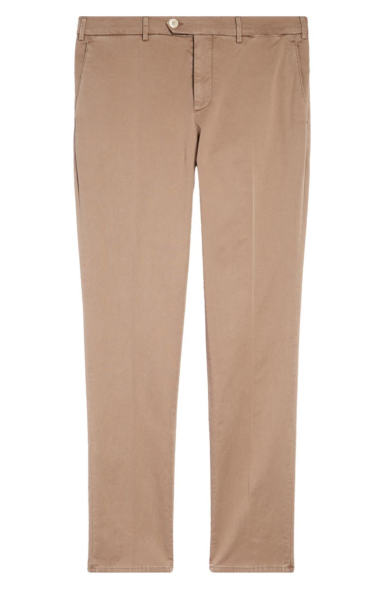 Brunello Cucinelli Stretch Cotton Straight Leg Pants, Alternate, color,