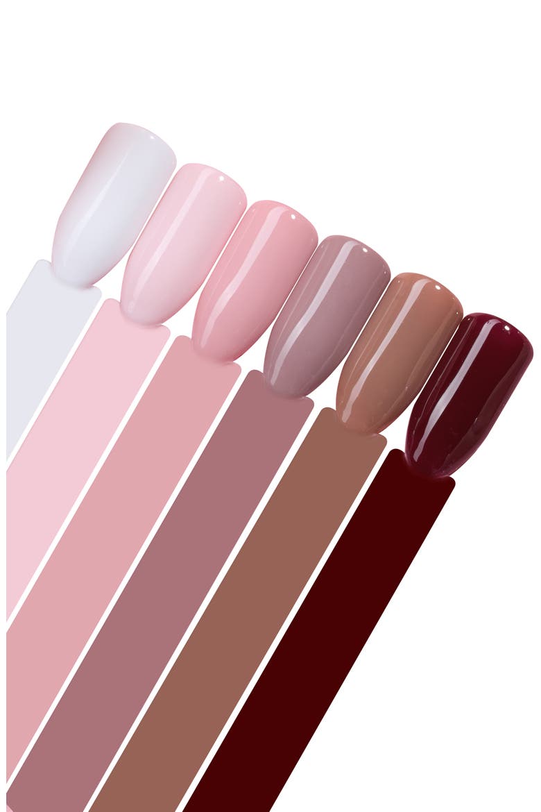 Neutral Gel Polish Set 6 Colors, Alternate, color, Nude Pink Brown