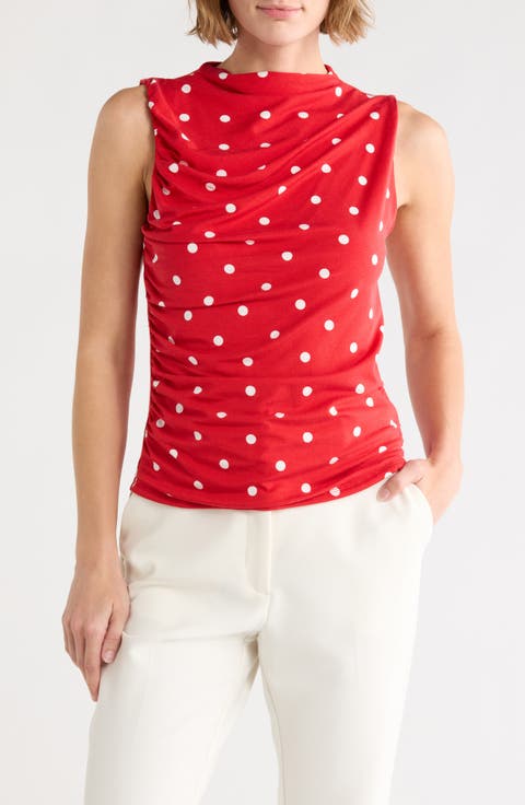 Sleeveless Mock Neck Top