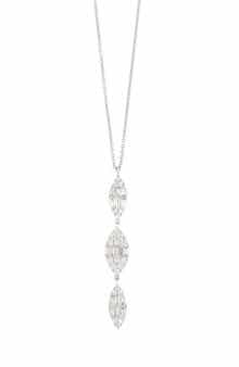 Bony Levy Mika Three Marquise Diamond Cluster Pendant Necklace