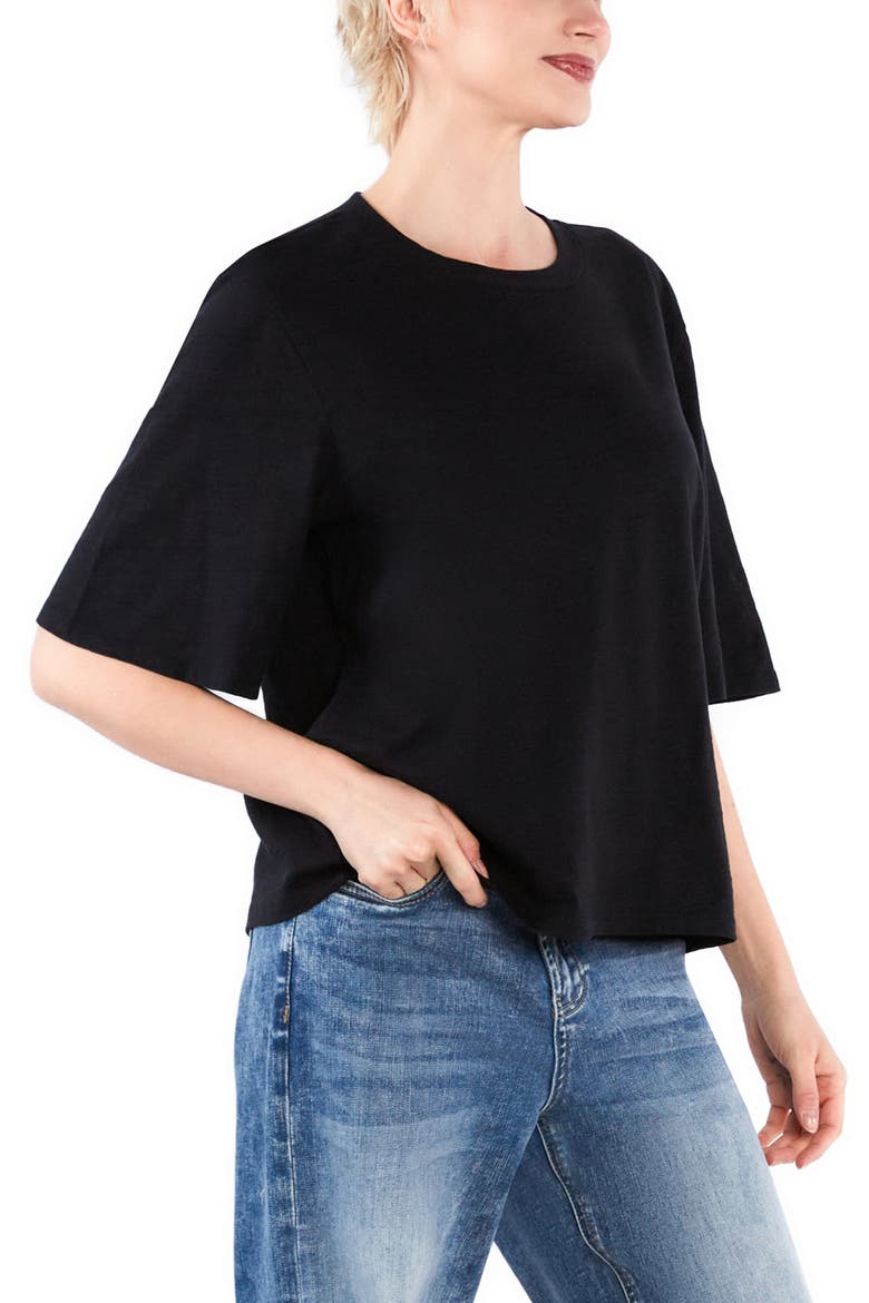 Hig Hug Crewneck T-Shirt, Alternate, color, INK