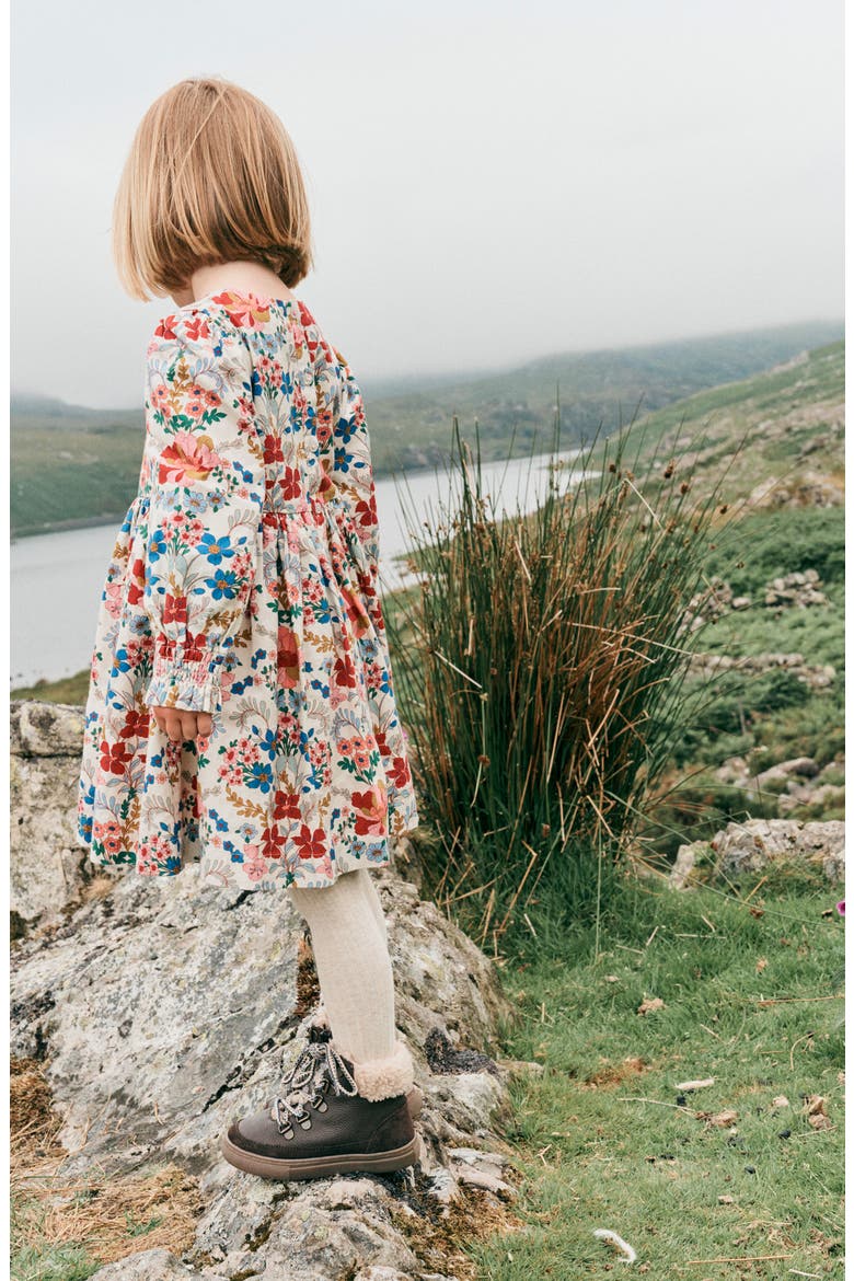 Kids' Madeline Floral Print Dress, Alternate, color, ECRU SMALL TAPESTRY FLORAL