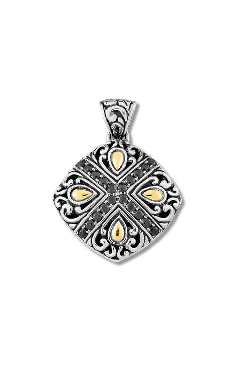 18K Gold & Sterling Silver Pendant