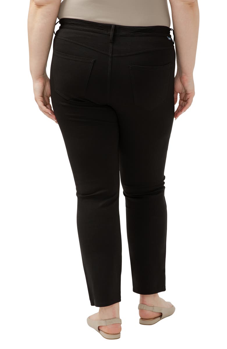 JAG Cassie High Waist Slim Straight Leg Ponte Pants, Alternate, color, Black