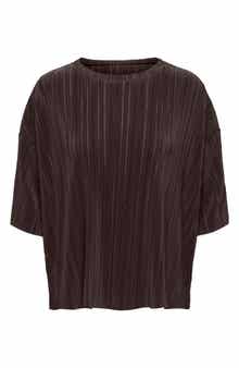Only Ravenna Short Sleeve Plissé Top
