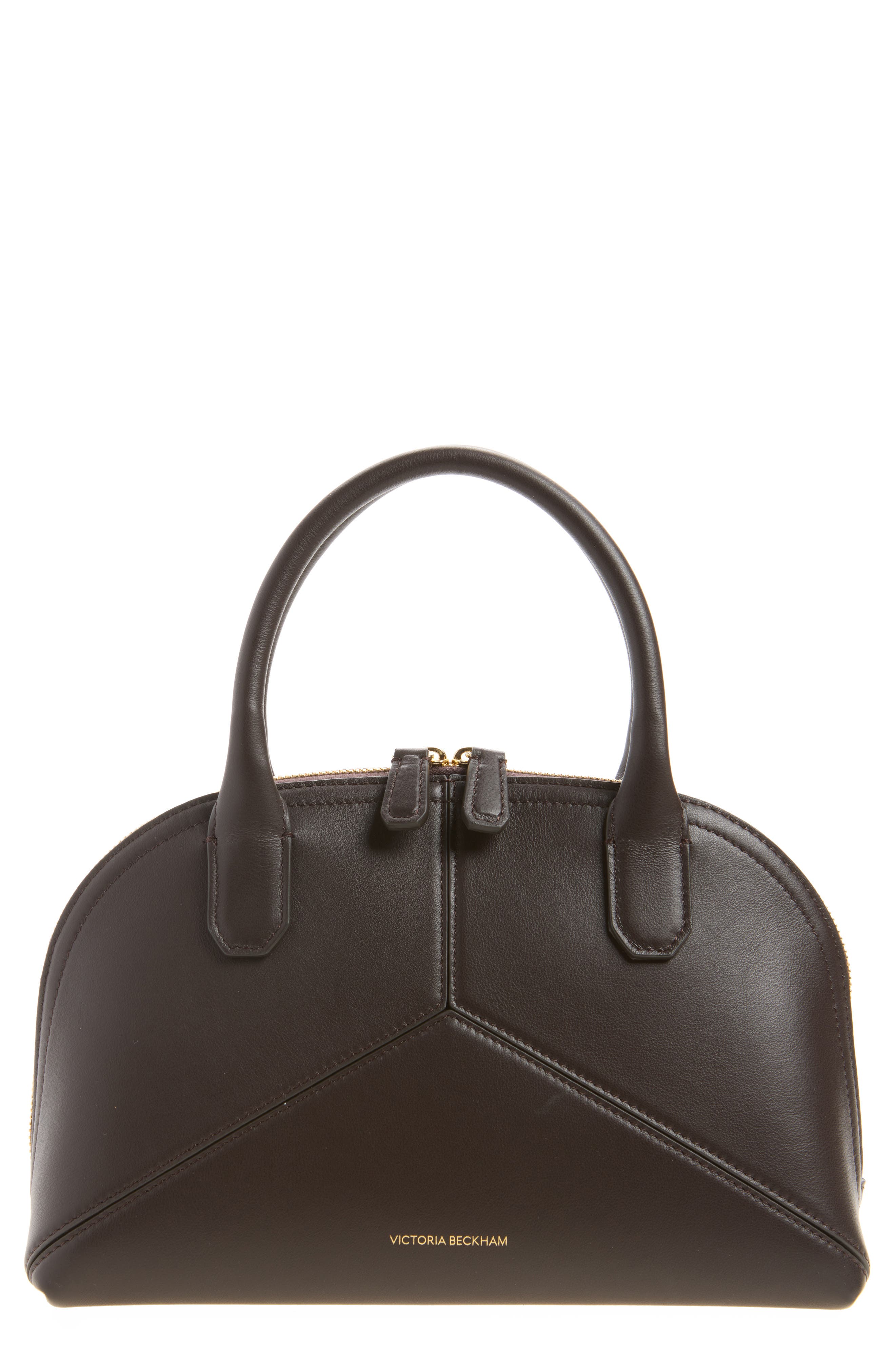 Victoria Small Leather Doctor Bag, Main, color, COFFEE LIQUEUR