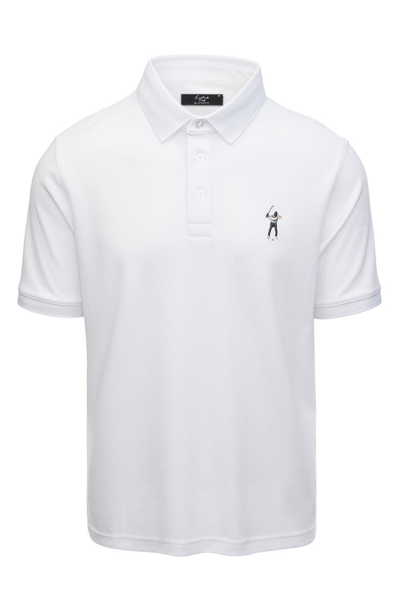 Eastside Golf Core Embroidered Piqué Polo, Main, color, Bright White