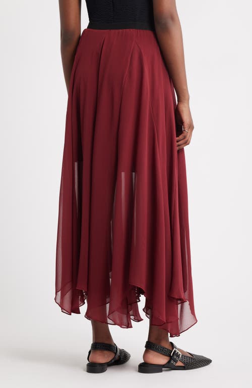 Treasure & Bond Handkerchief Maxi Skirt In Purple