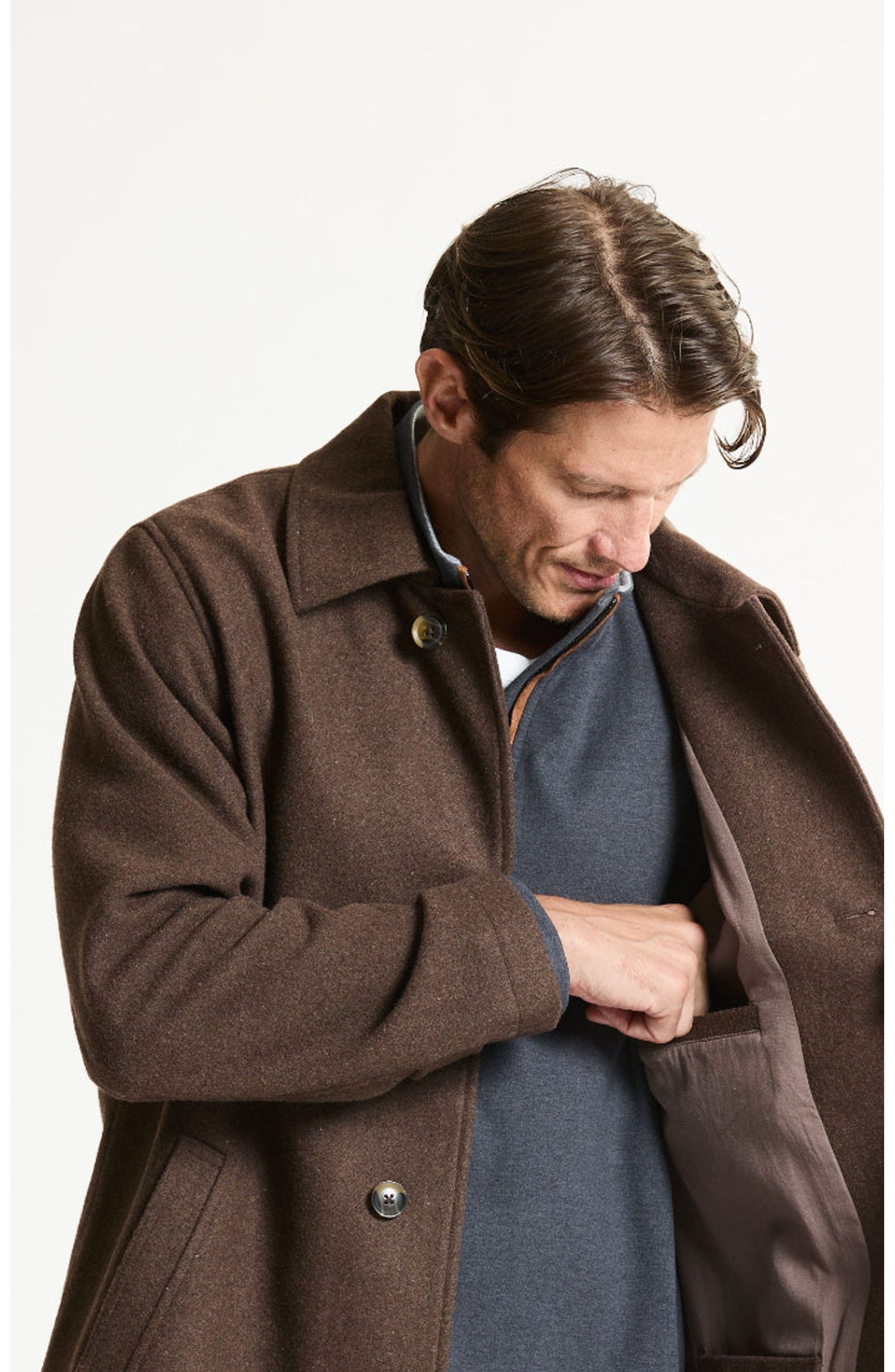 JACHS Wool Blend Mott Coat (Men) | Nordstrom