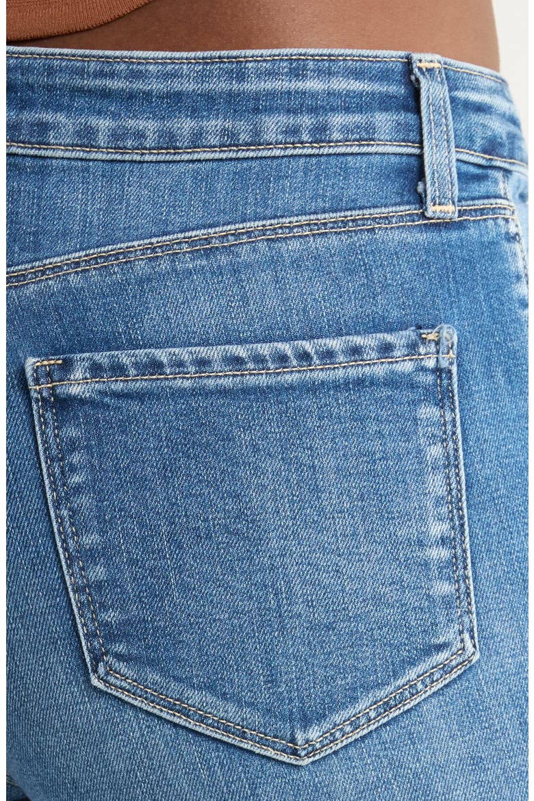 Kendra Raw Hem Crop Flare Jeans, Alternate, color, CAMBRIDGE