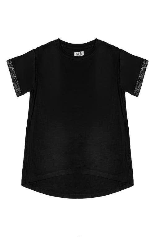 MIA New York Kids' Sparkle Sleeve T-Shirt in Black  product