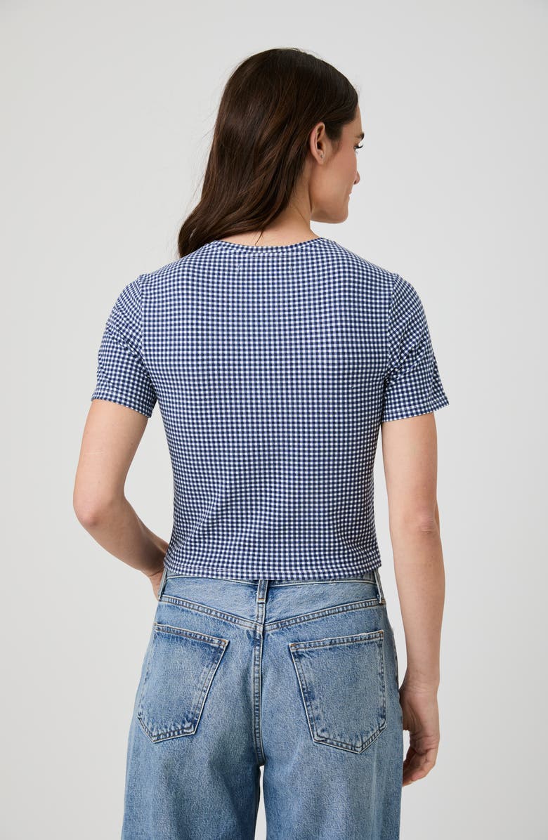 French Connection Rallie T-Shirt, Alternate, color, Navy Gingham