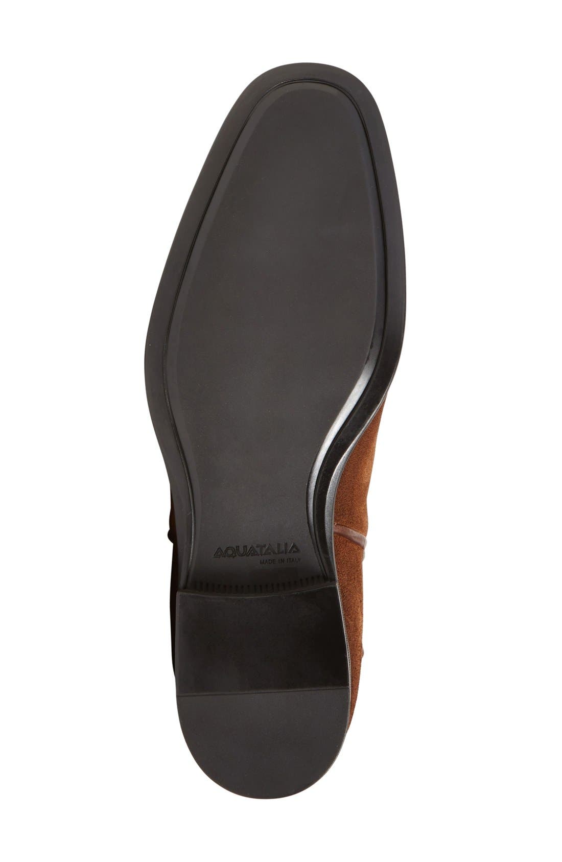 'Adrian' Water Resistant Chelsea Boot, Alternate, color, MEDIUM BROWN SUEDE