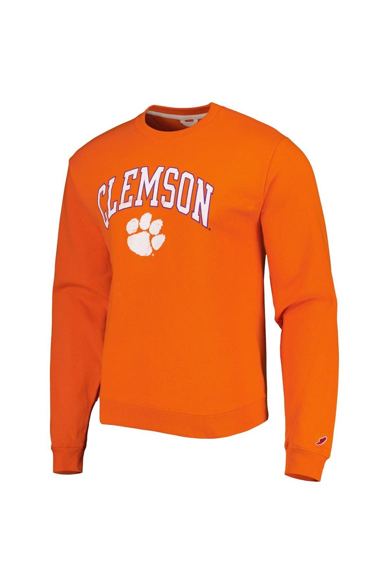 Men's League Collegiate Wear Orange Clemson Tigers 1965 Arch Essential Lightweight Pullover Sweatshirt, Alternate, color, Orange