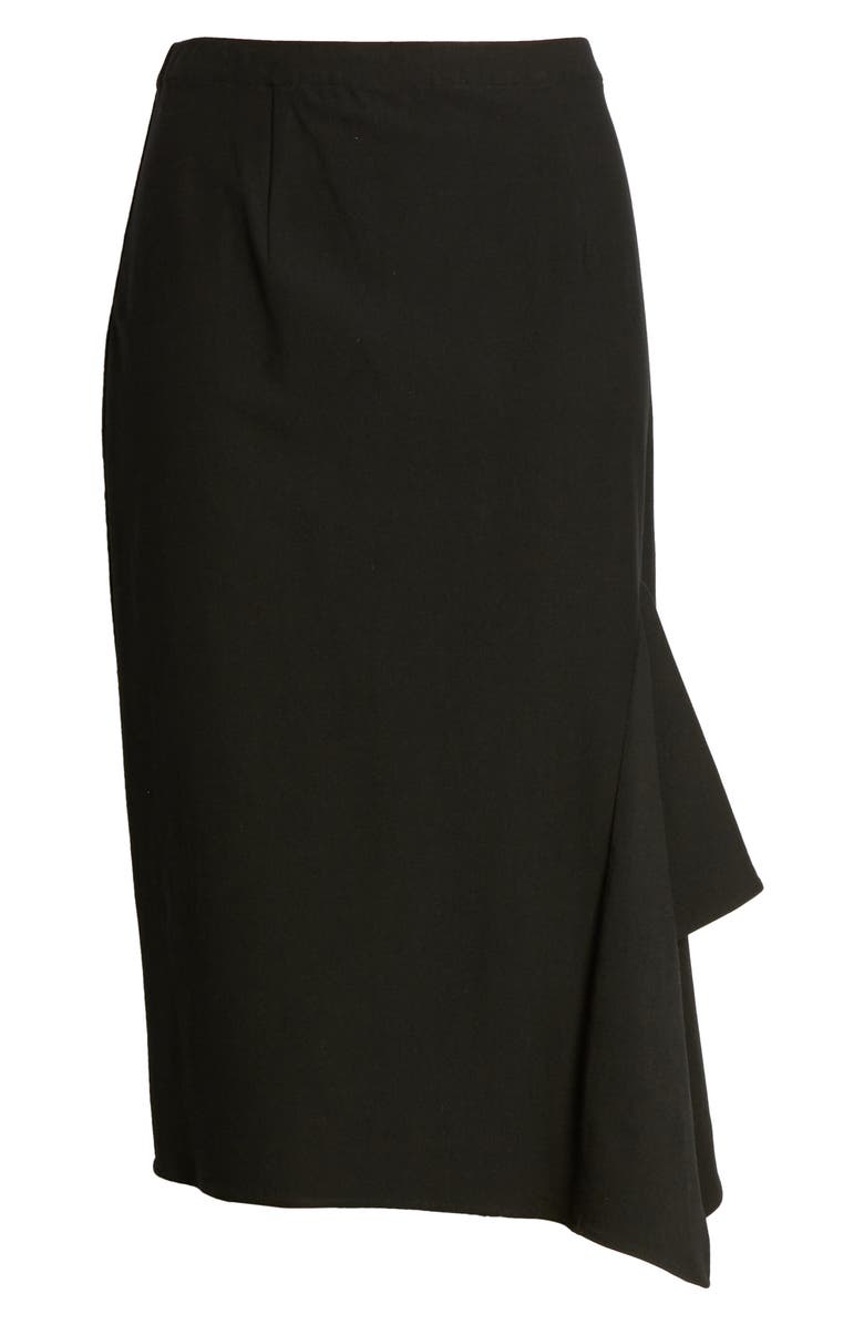 Ming Wang Asymmetrical Ruffle Hem Skirt, Alternate, color,