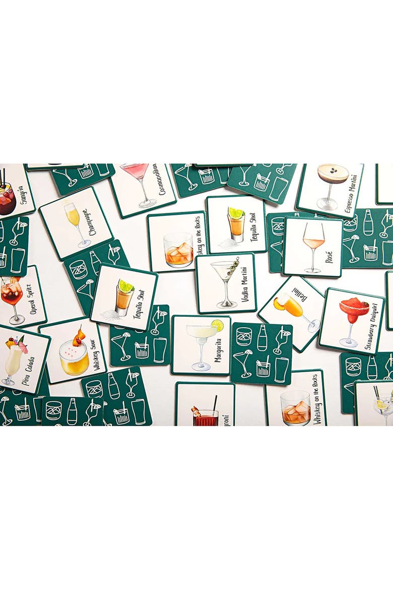 Alcoholic Drinks Memory Game, Adults Party Game, Alternate, color, Multicolored