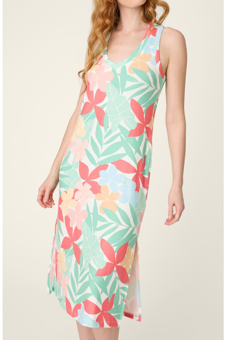 The Coastal Club Nightgown, Alternate, color, GREEN MULTI FLORAL