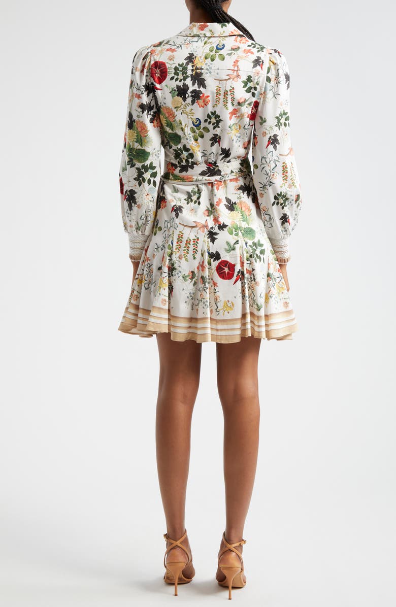 Alice + Olivia Alisa Floral Wrap Shirtdress, Alternate, color, 