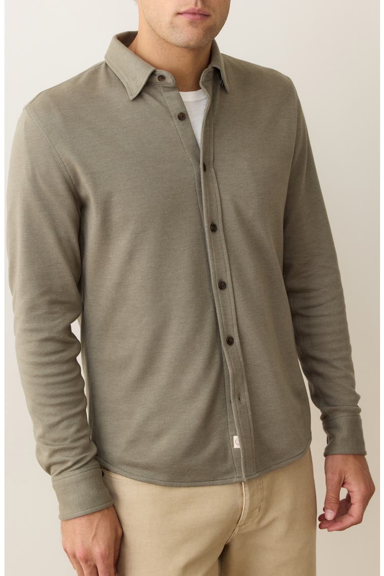 Pacifica Stretch Twill Overshirt, Main, color, VETIVER