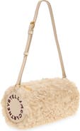 Stella McCartney Logo Faux Fur Bracelet Pouch