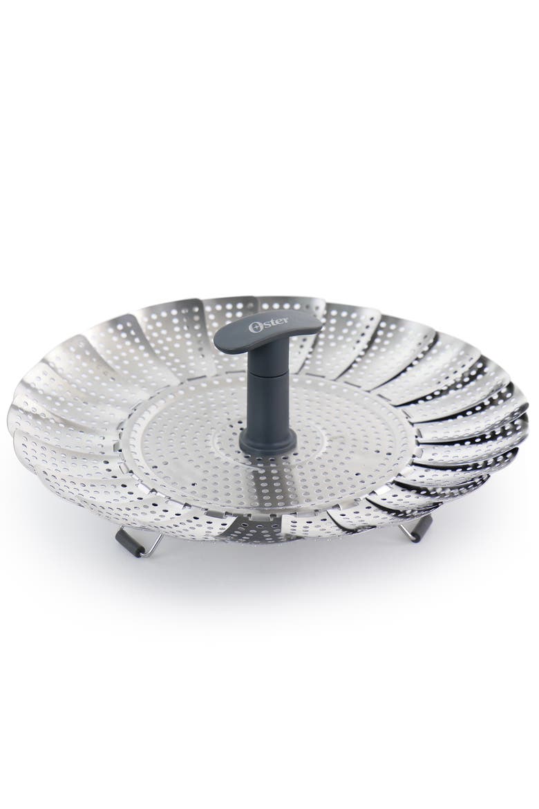 Bluemarine Expandable Stainless Steel Steamer Basket, Alternate, color, Silver
