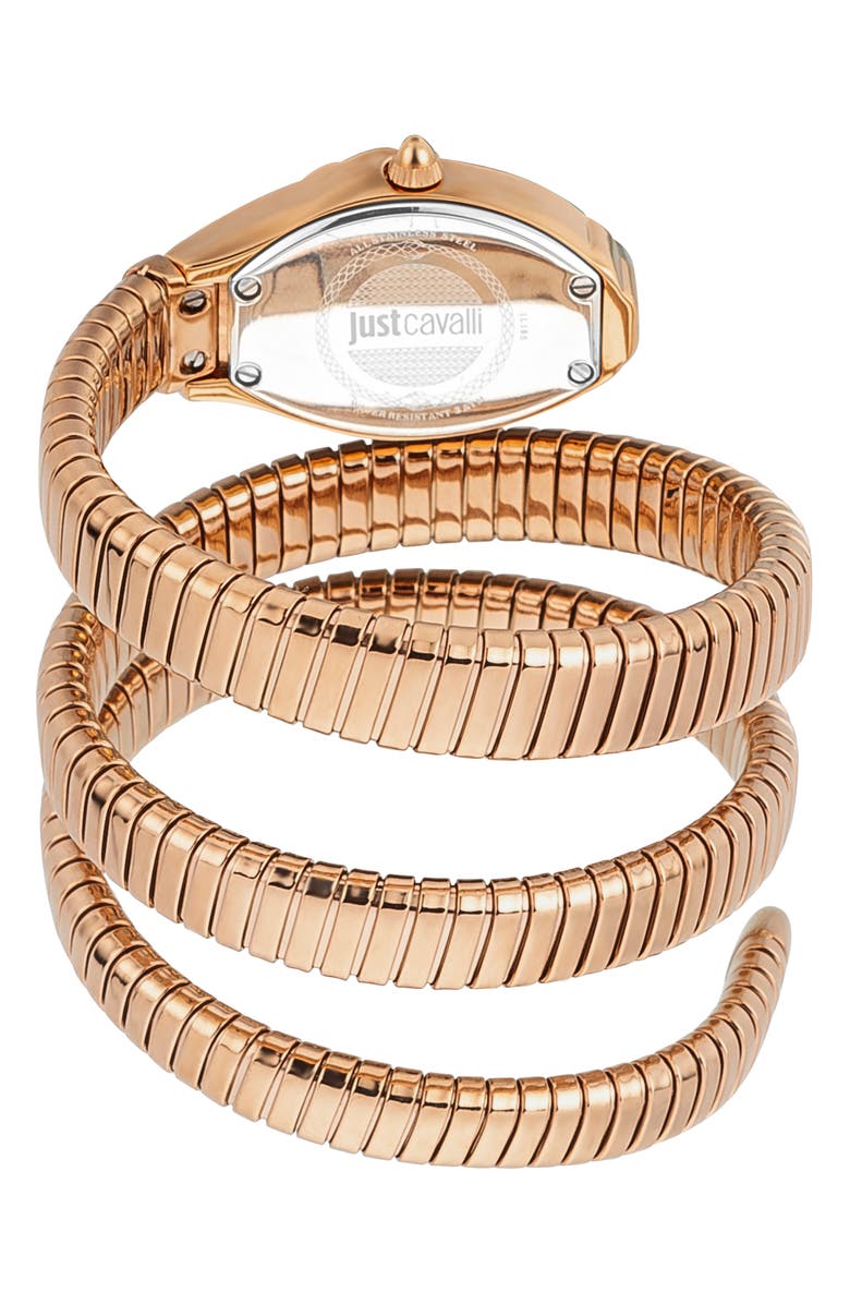 Just Cavalli Snake Bracelet Watch, 22mm x 35mm, Alternate, color,