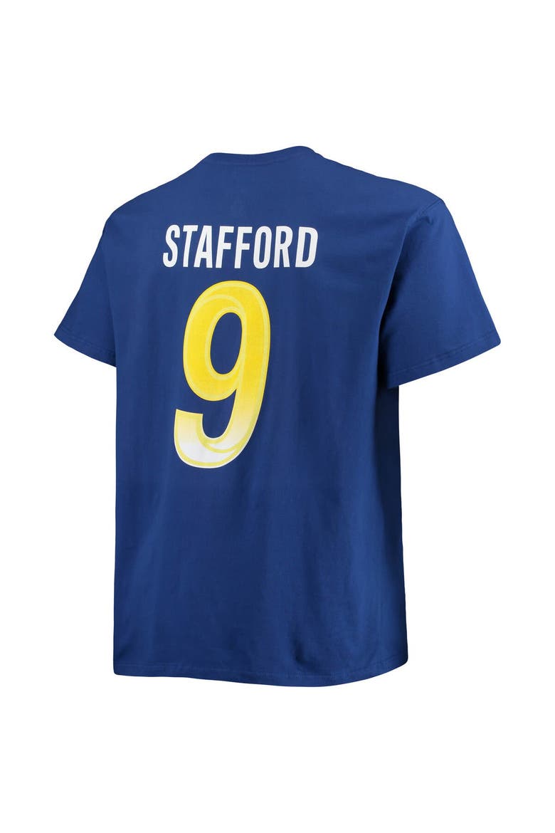 Men's Fanatics Branded Matthew Stafford Royal Los Angeles Rams Big & Tall Player Name & Number T-Shirt, Alternate, color, Royal