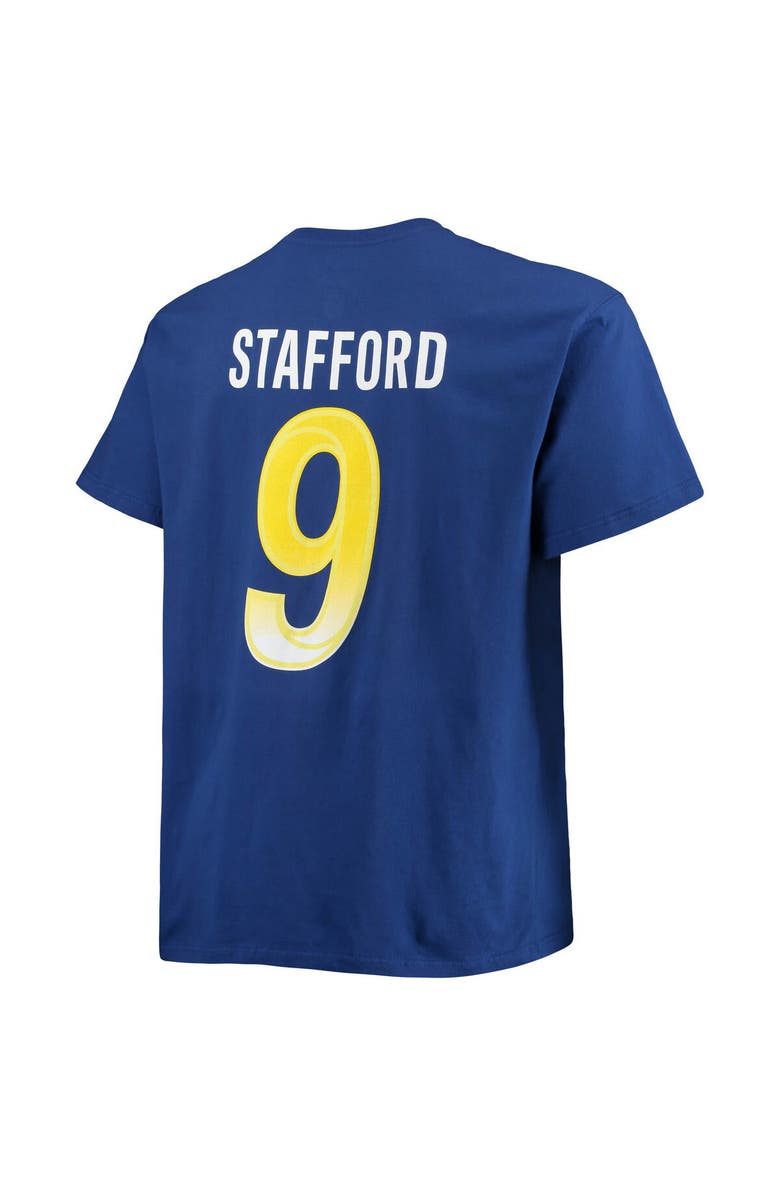 FANATICS Men's Fanatics Branded Matthew Stafford Royal Los Angeles Rams Big & Tall Player Name & Number T-Shirt, Alternate, color, Royal