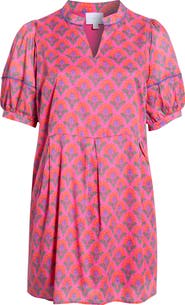 SUGARLIPS Fawna Floral Cotton Shift Minidress