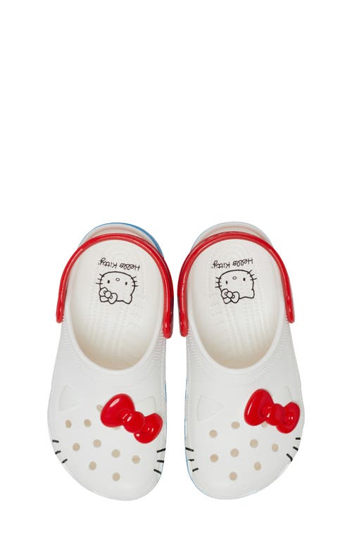 Crocs Womens Hello Kitty Iam Classic Clogs In White