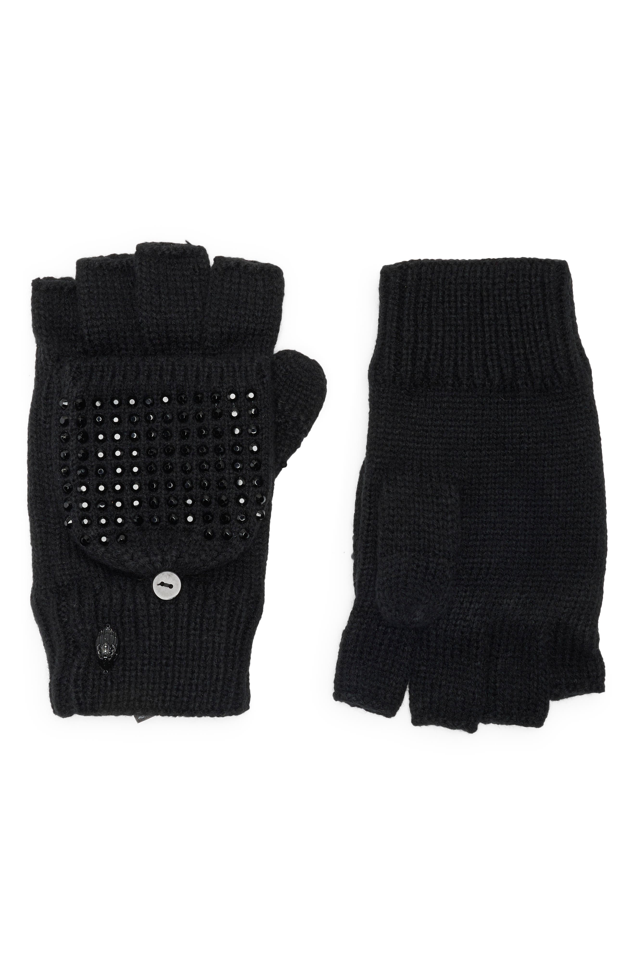 Kurt Geiger London Crystal Eagle Fingerless Gloves