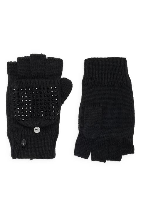 Crystal Eagle Fingerless Gloves