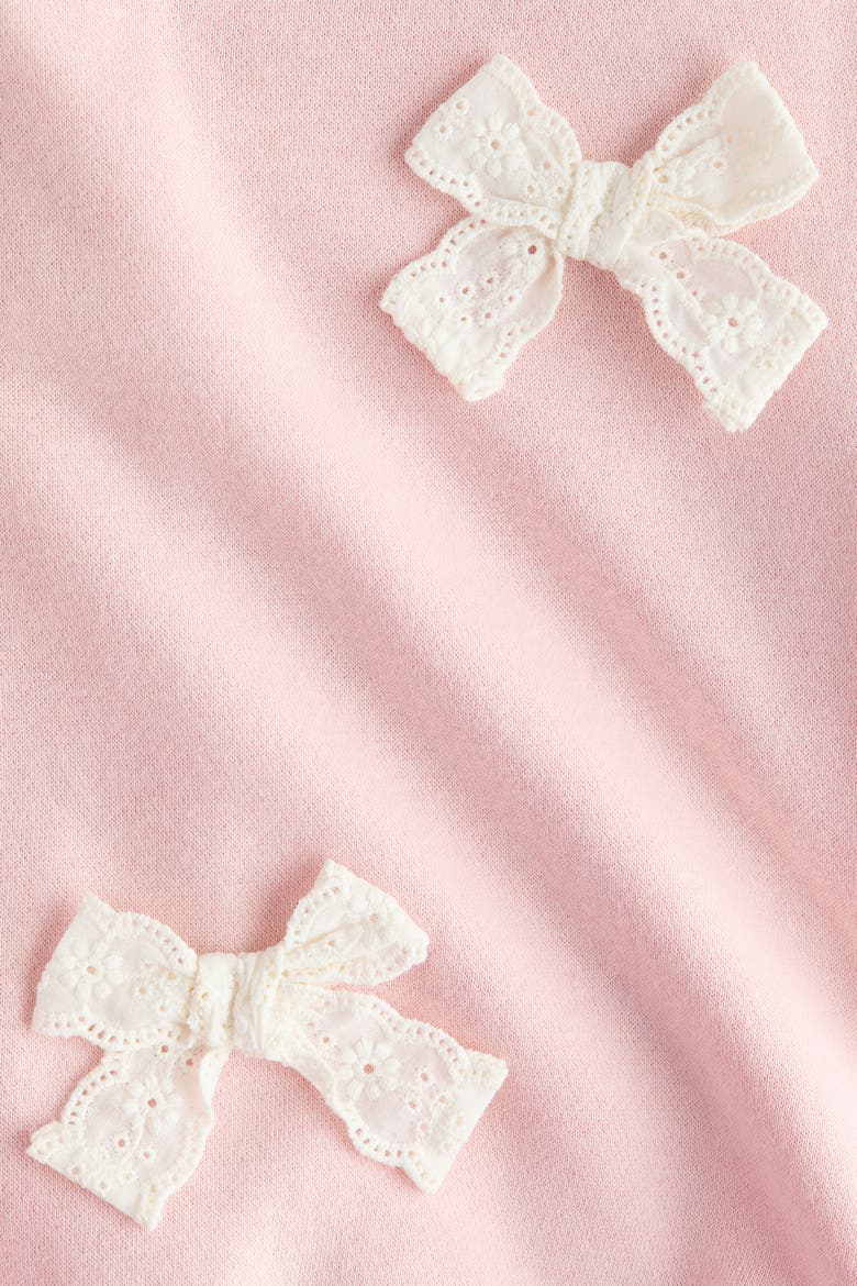 Motif-detail Sweatshirt, Alternate, color, Light pink/bows
