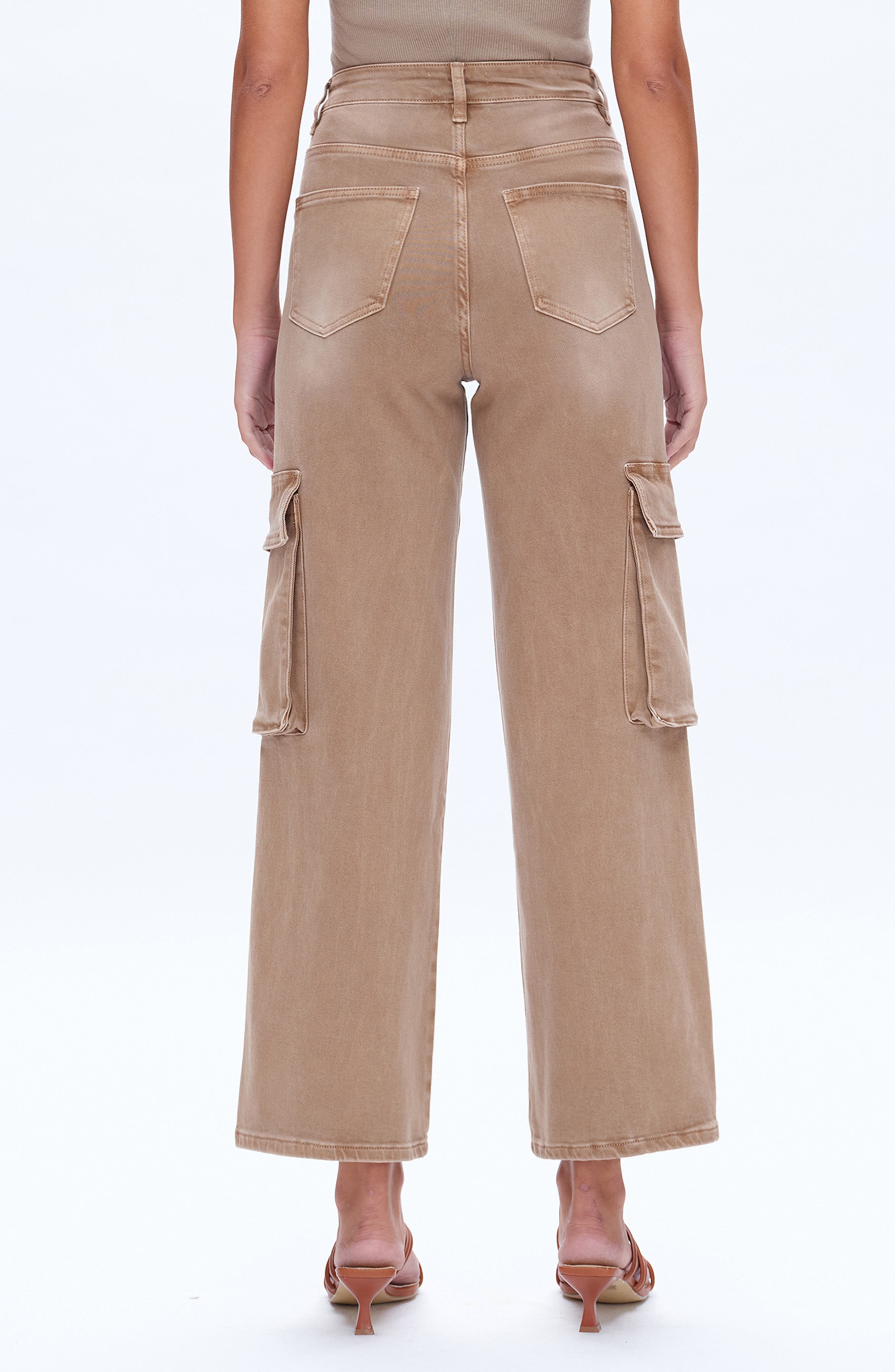 High Waist Wide Leg Cargo Jeans - image 2