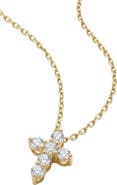 The M Jewelers Mini Bella Pavé Cross Pendant Necklace