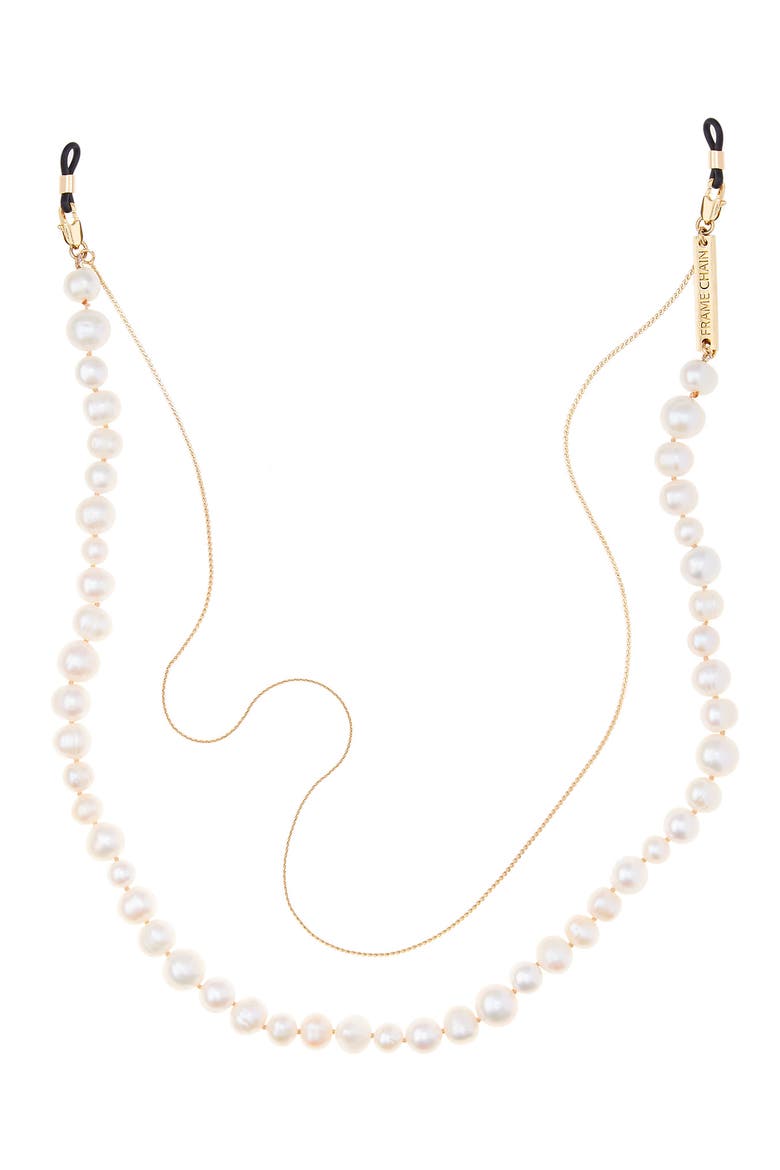 Pearl Queen Pearl Eyeglass Chain, Alternate, color, YELLOW GOLD