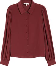 FRAME Staple Silk Button-Up Shirt